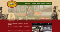 Desktop Screenshot of codytrolleytours.com